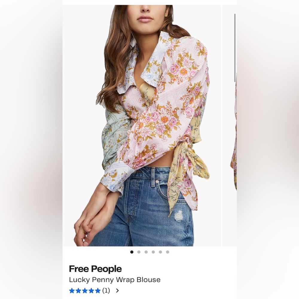 BRAND NWT Free People Lucky Blouse